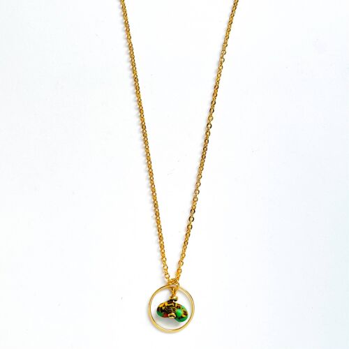 Satellite Necklace in Green