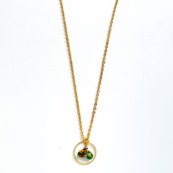 Collier Satellite en Vert 1