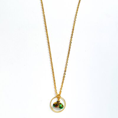 Collana Satellite in Verde