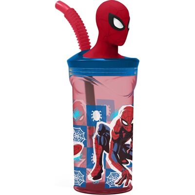 Tazza con cannuccia Spider-Man CZ11338 3D