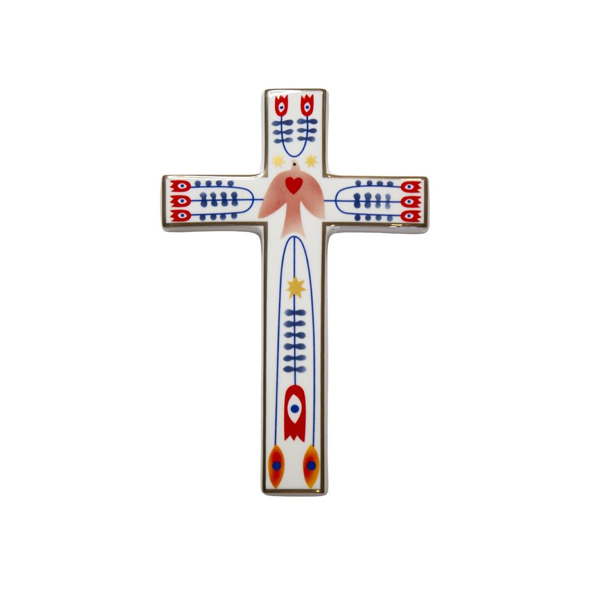 Deko Hängekreuz weiß 20cm