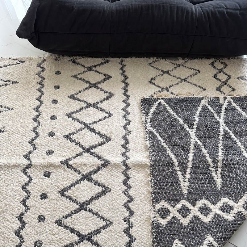 Bolonia grey & white reversible