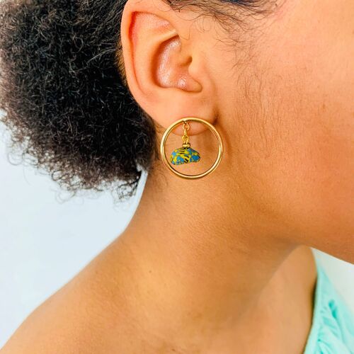 Rikiah Stud Earrings (Blue)