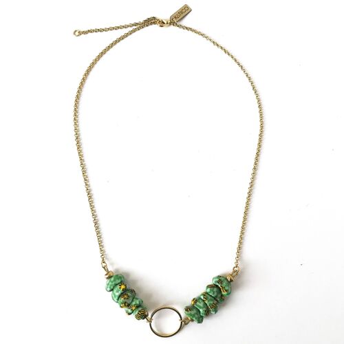 Cirkel Necklace in Green