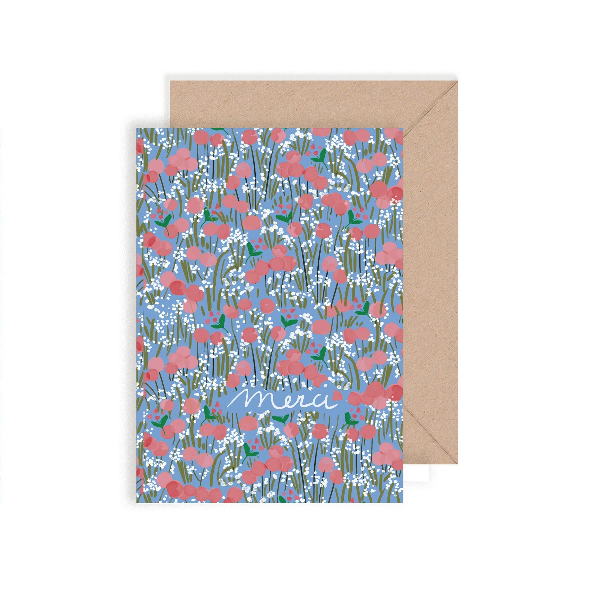 Doppelkarte "Mohnrose"