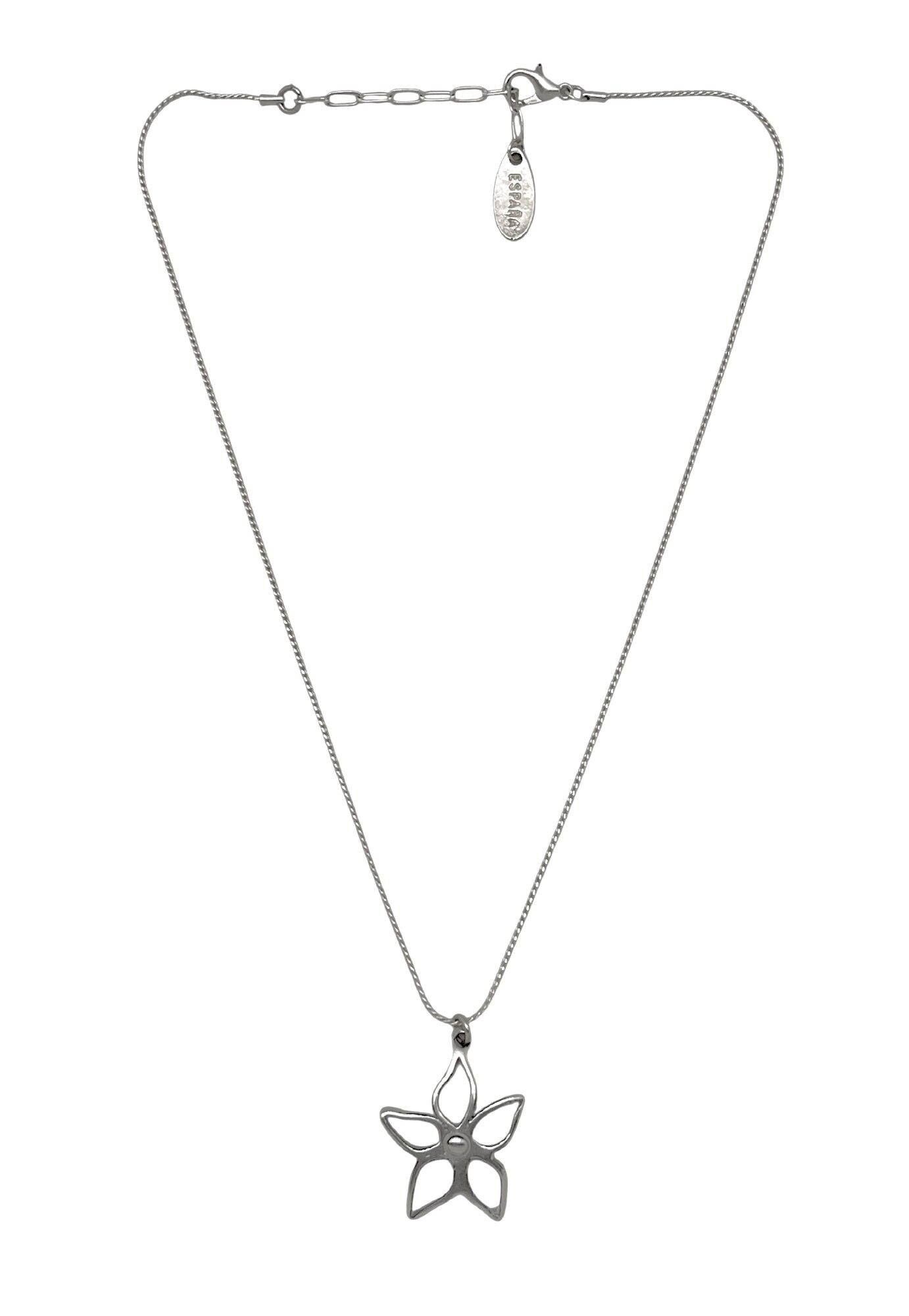 Collana coda di topo 40m in ottone irregolare Blom argento 10µ