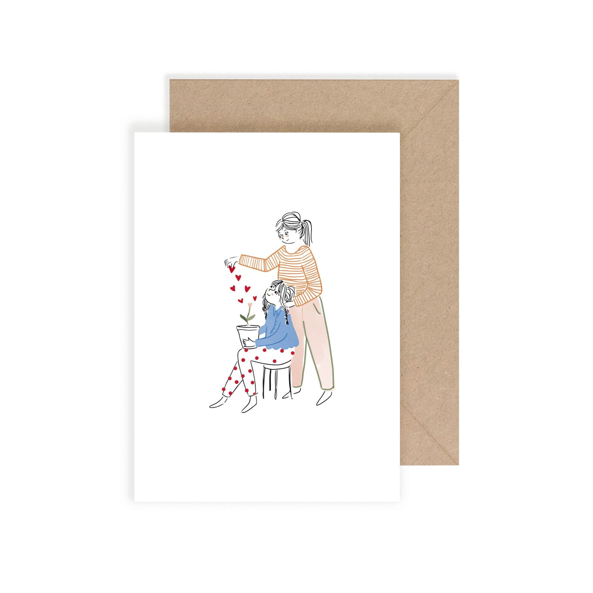 Einfache "Werde erwachsen"-Karte