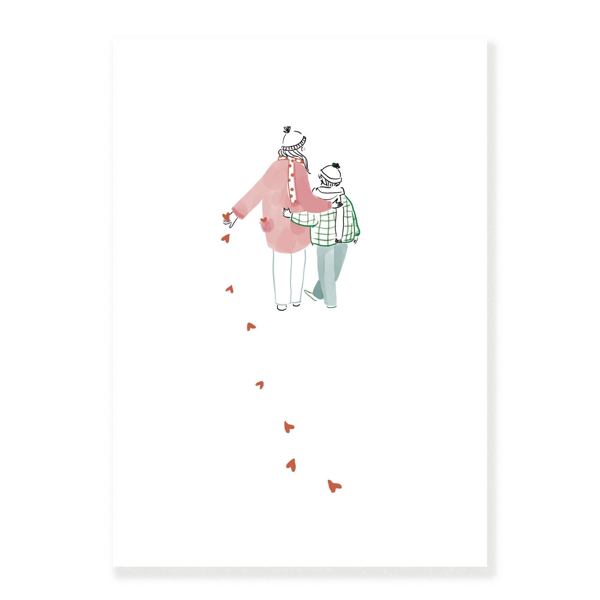 Illustriertes Poster „Pfad“