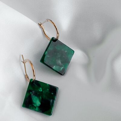 Elise Earrings - Green