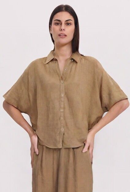 Camicia di lino oversize