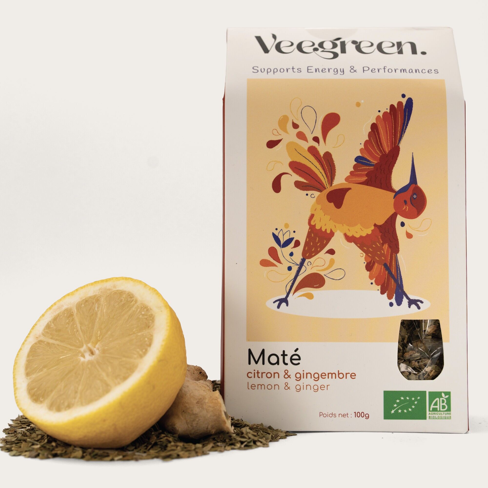 Mate biologico al limone e zenzero