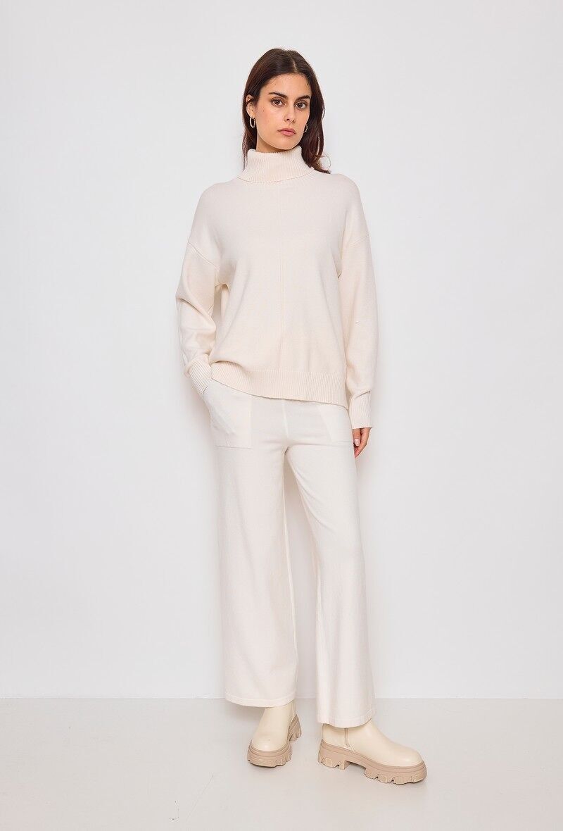 Suéter de cuello alto para mujer