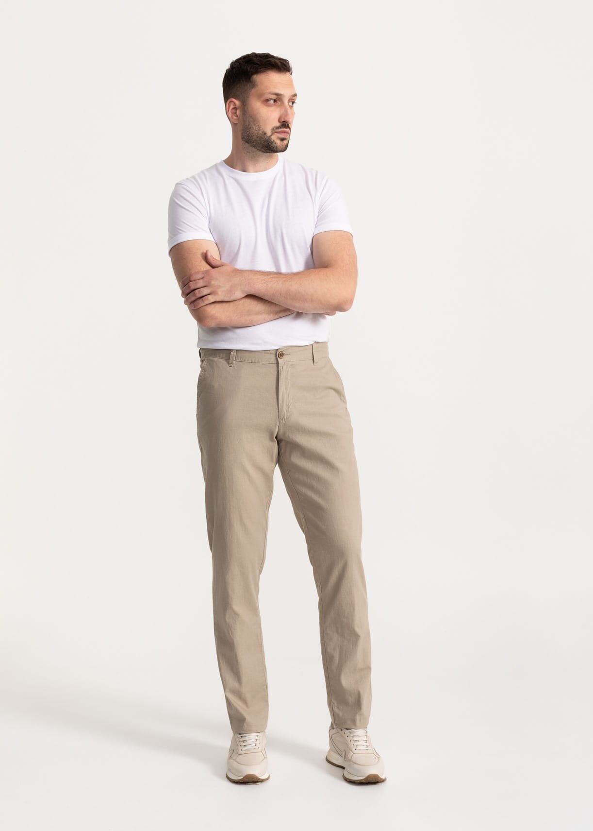 I pantaloni di lino Carpatica - Beige