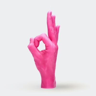 Candle Hand - OK Pink