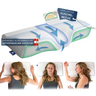 SIMPUREA® Orthopedic sleeping pillow “Chinchilla”
