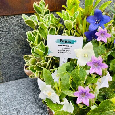Decorative metal memorial pick - Message for dad for - All Saints' Day, florist, funeral director