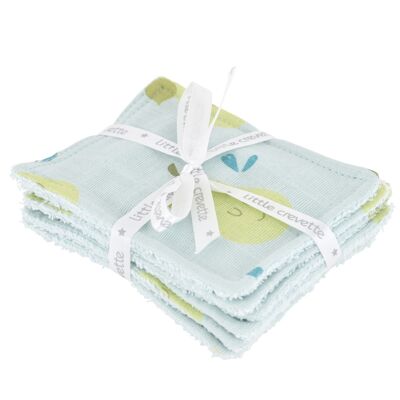 Lot de 6 lingettes lavables Poires