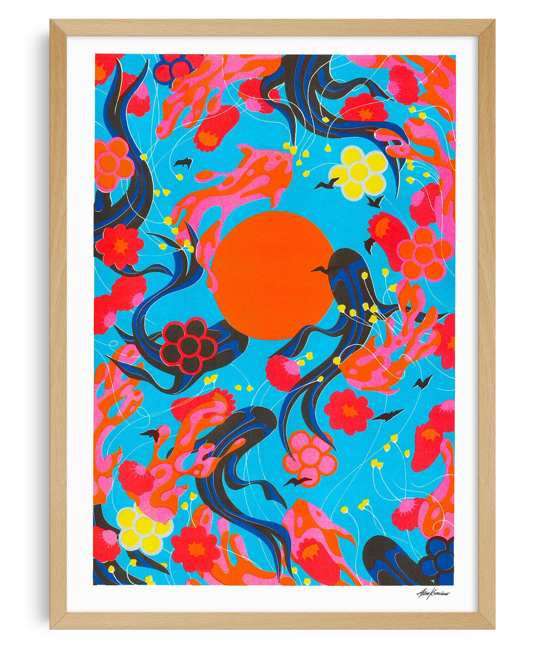 A3 poster - Annu Kilpeläinen - If I close my eyes and look at the sun