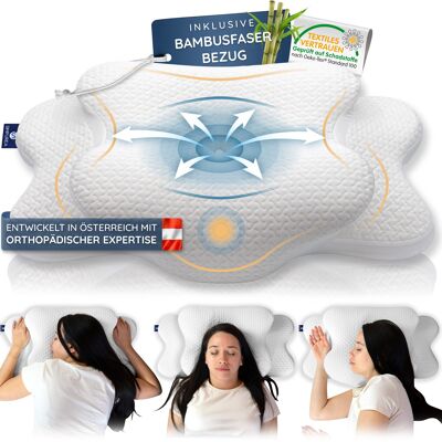 Almohada ortopédica para dormir SIMPUREA® “Bambú”
