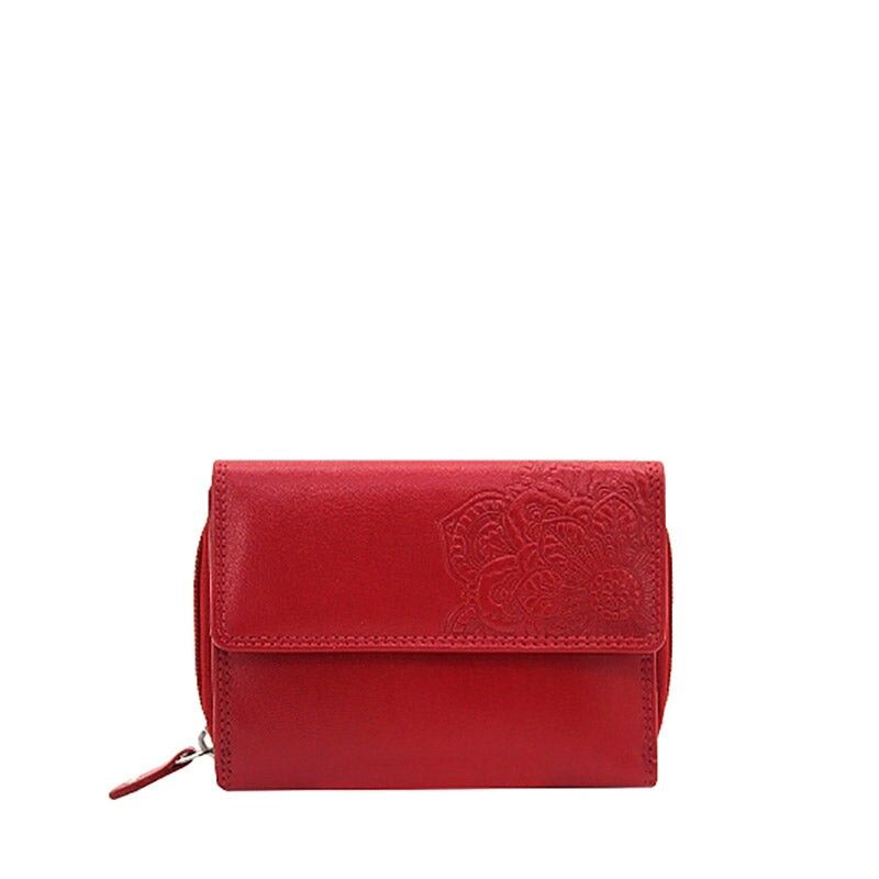 Cartera de piel para mujer MANDALA con RFID