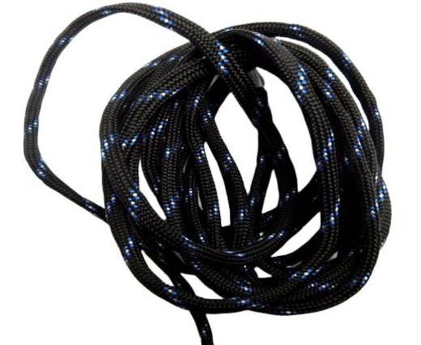 Paracords 4mm Nr.1 Schwarz mit Blau und Weiß