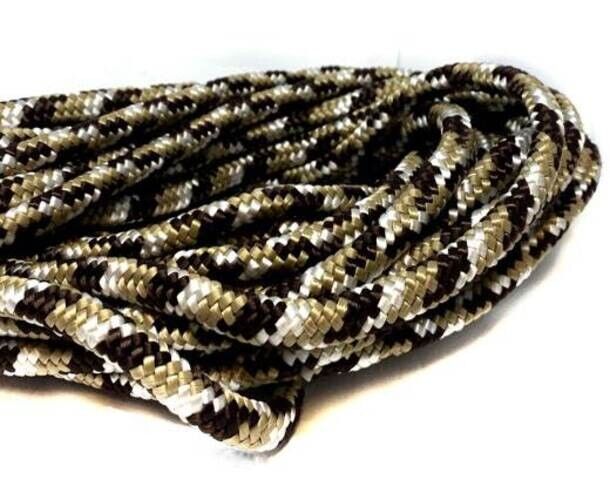 Paracord 8mm - BRAUN GOLD WEISS