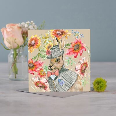 Tarjeta de felicitaciones Cottage Hare