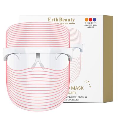 Maschera LED a 3 colori per il trattamento definitivo della pelle