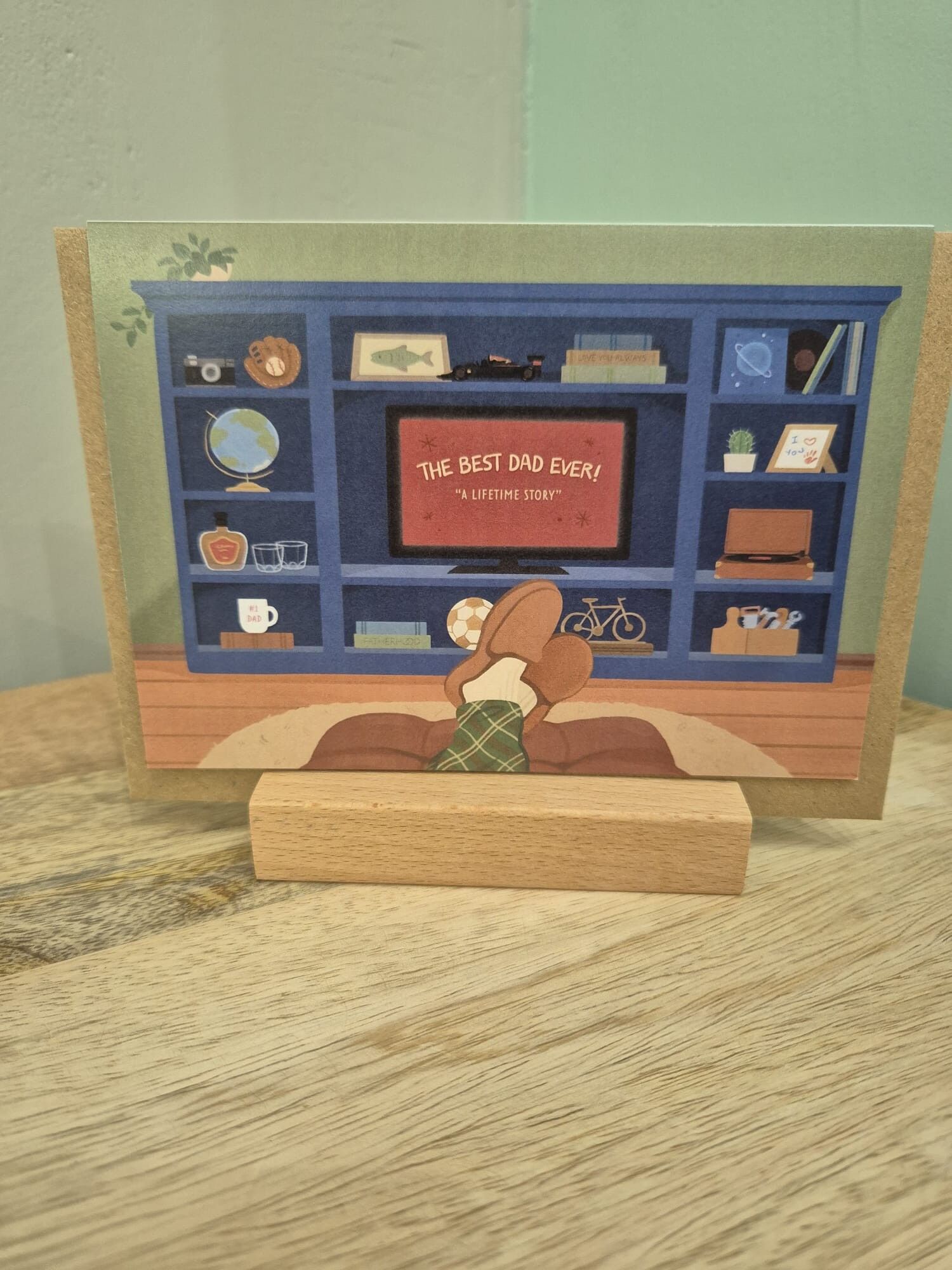 A6 Grußkarte Gemütlicher Vatertag