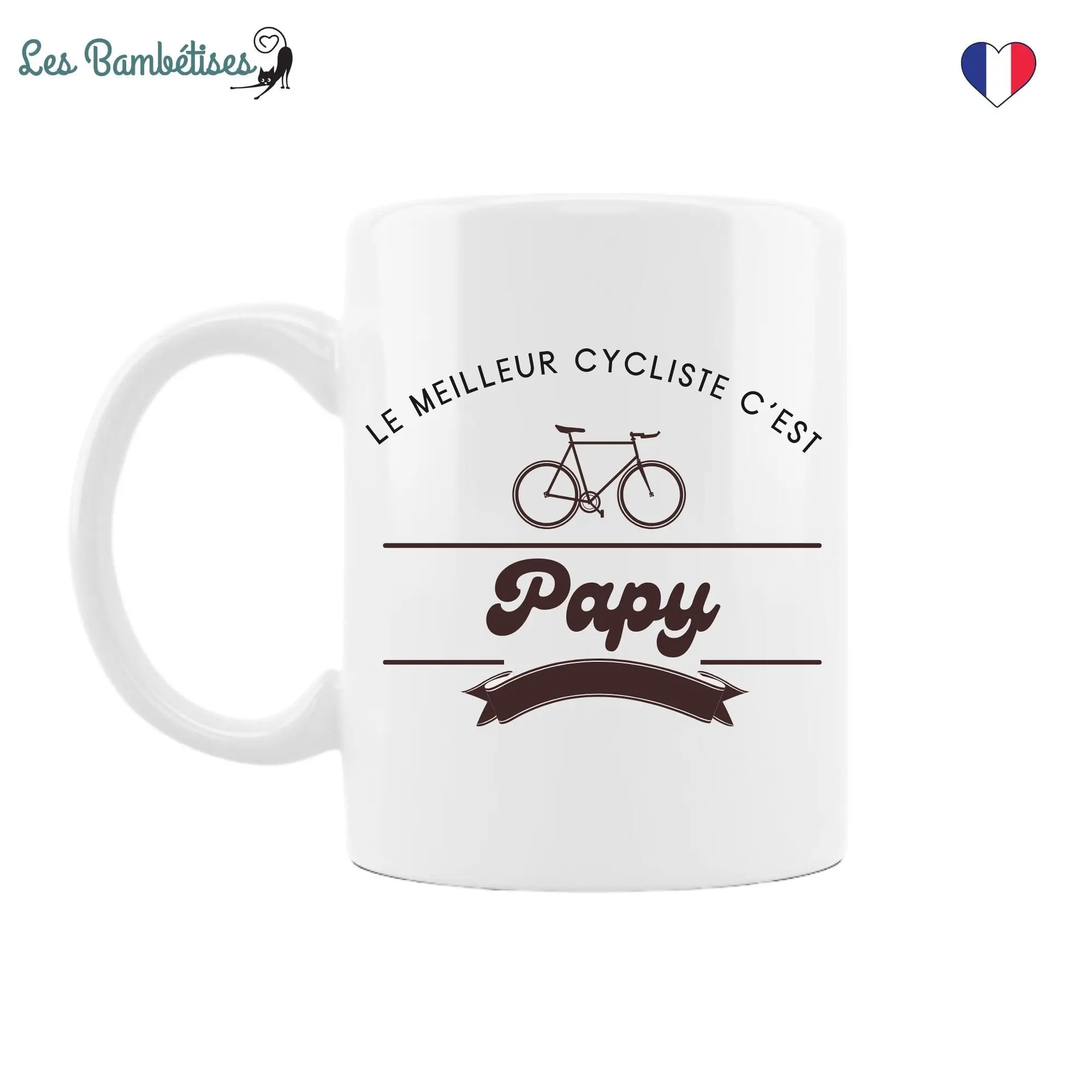 Mug Céramique CMP 'Papy Ne Vieillit Pas, Il Prend De La Valeur' - Neuf Sous Emballage