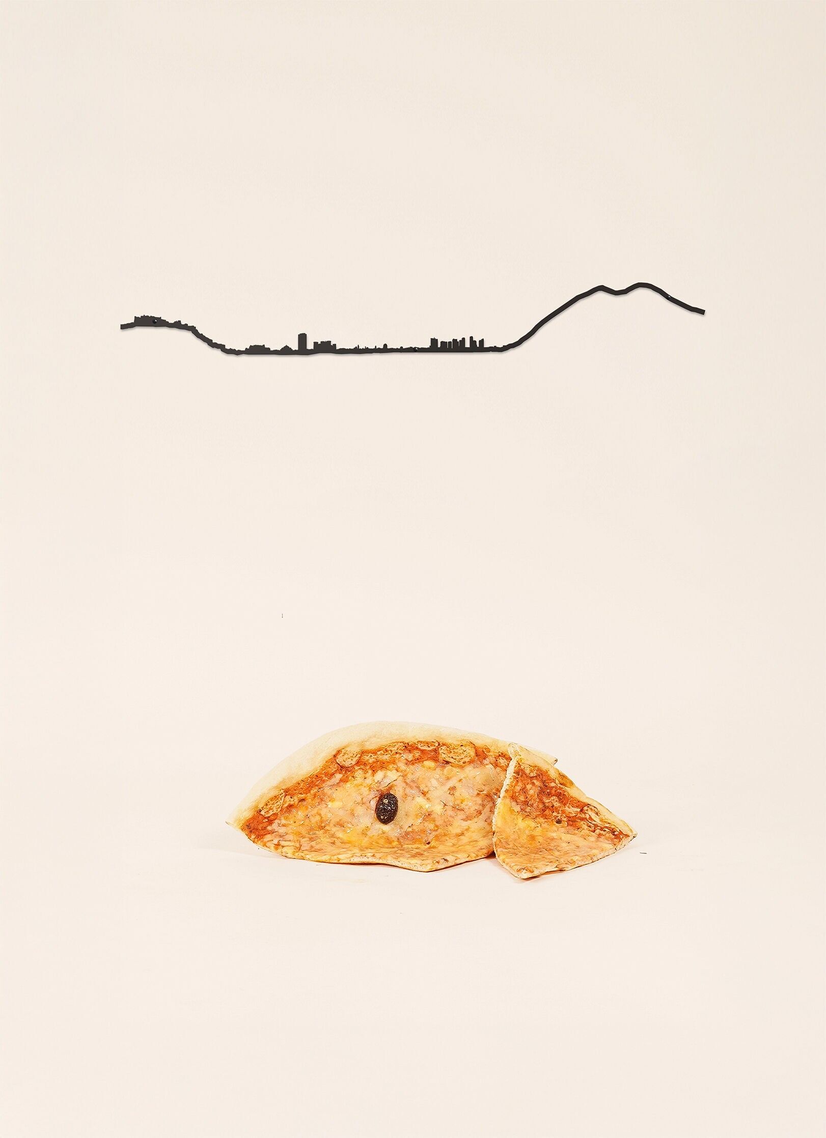 Decorazione murale - Napoli - Nero