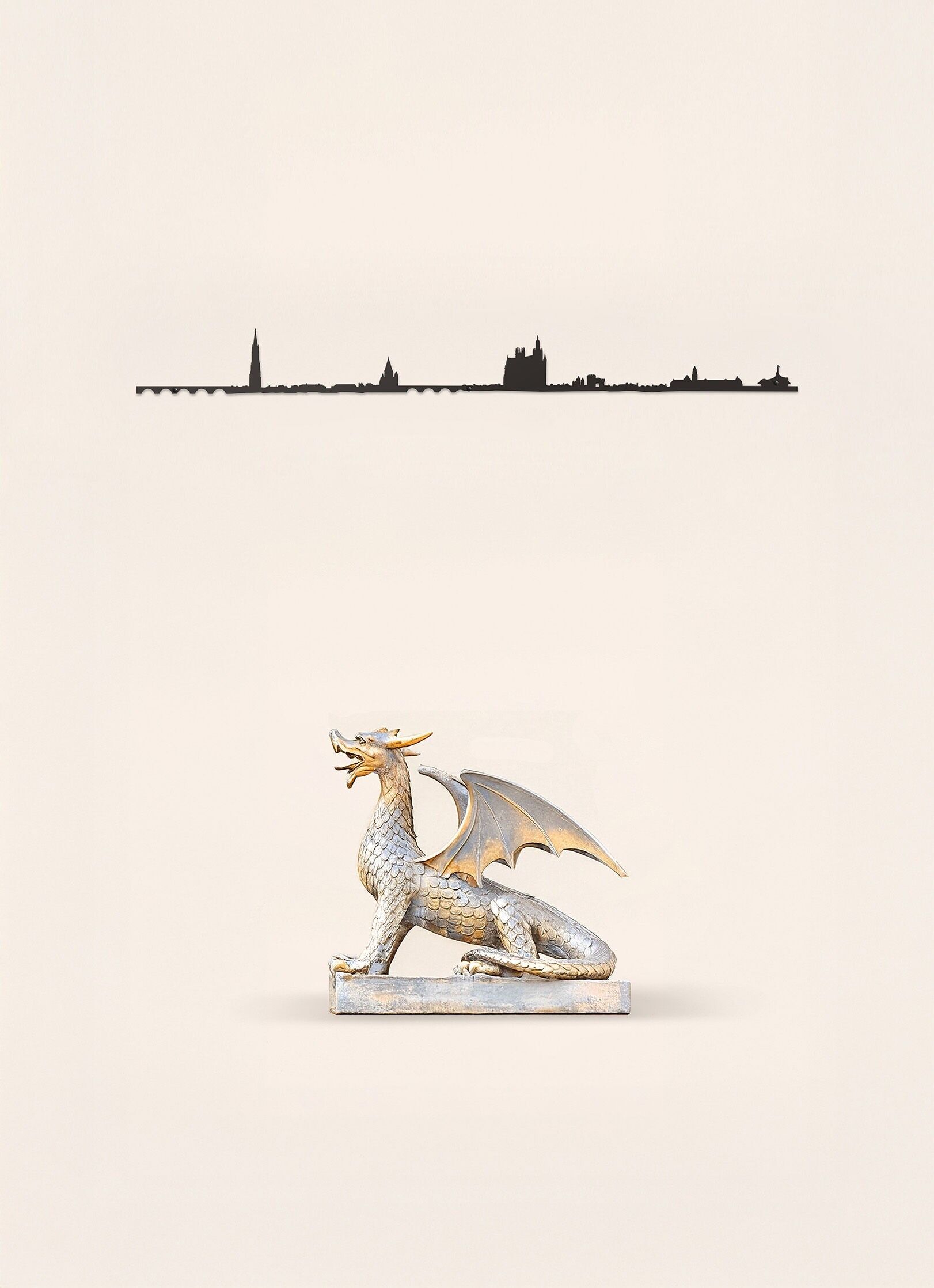 Decorazione murale - Metz - Nero