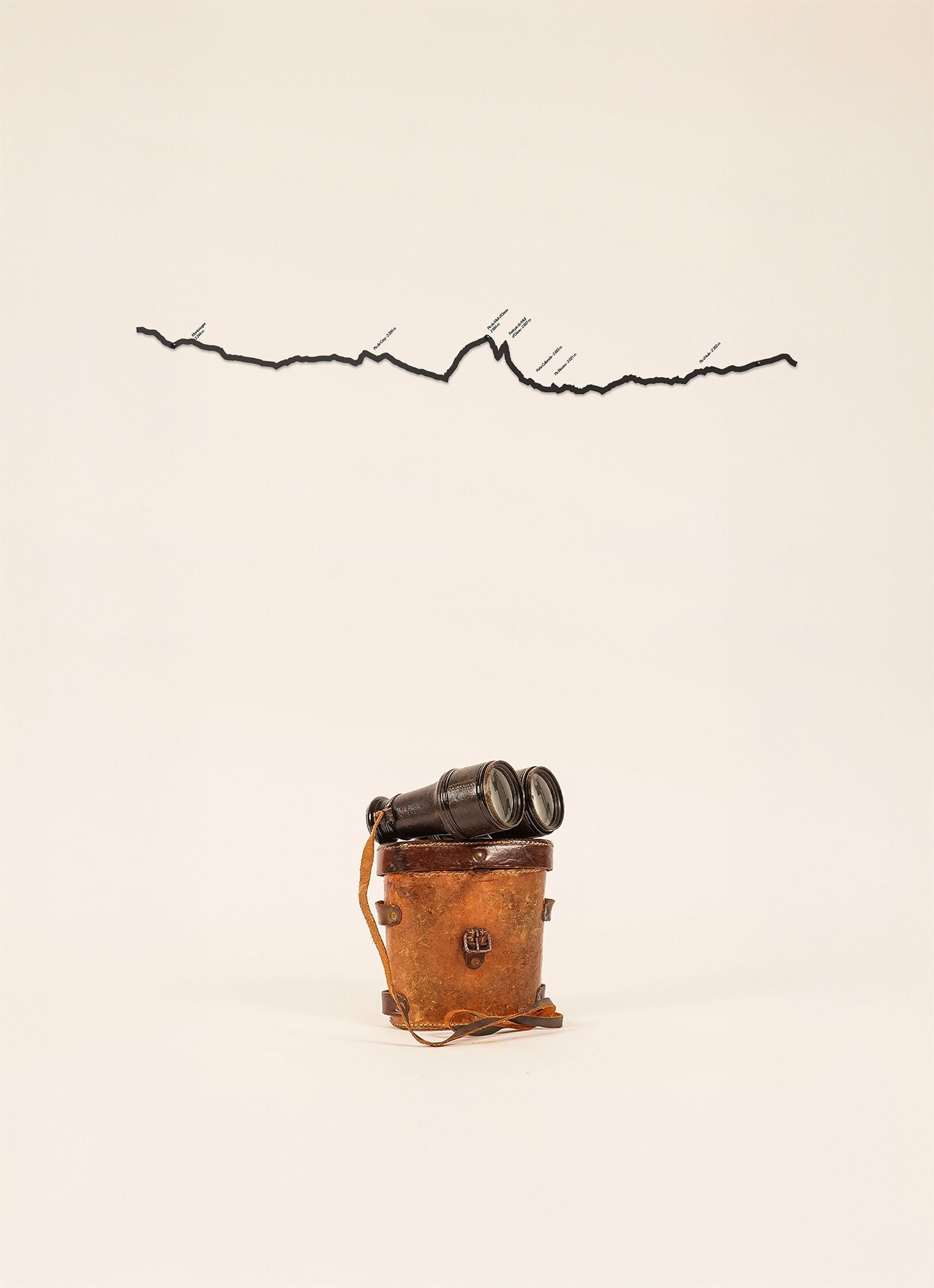 Decorazione murale - Pirenei 2 - Nero