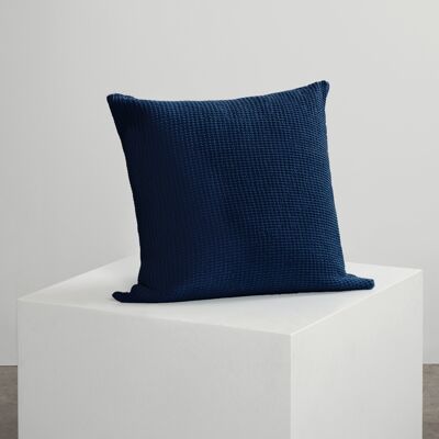 Navy Waffle Cushions - 4 x Scatter Cushions