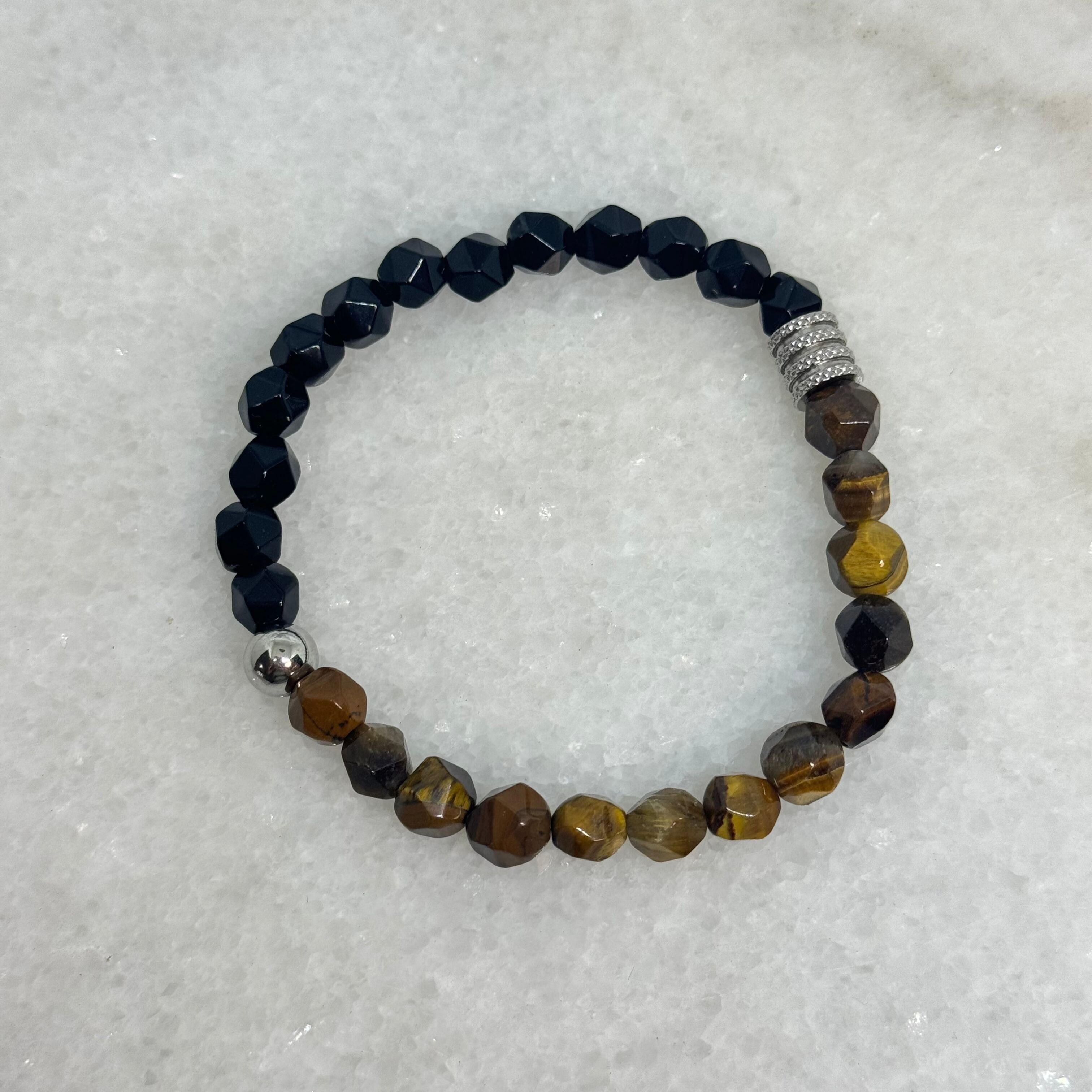 Bracciale Serenity - Occhio di tigre e onice