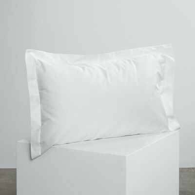 White Oxford Pillowcases - 2 x Oxford (50 x 75cm) - Silky & Smooth Cotton Sateen