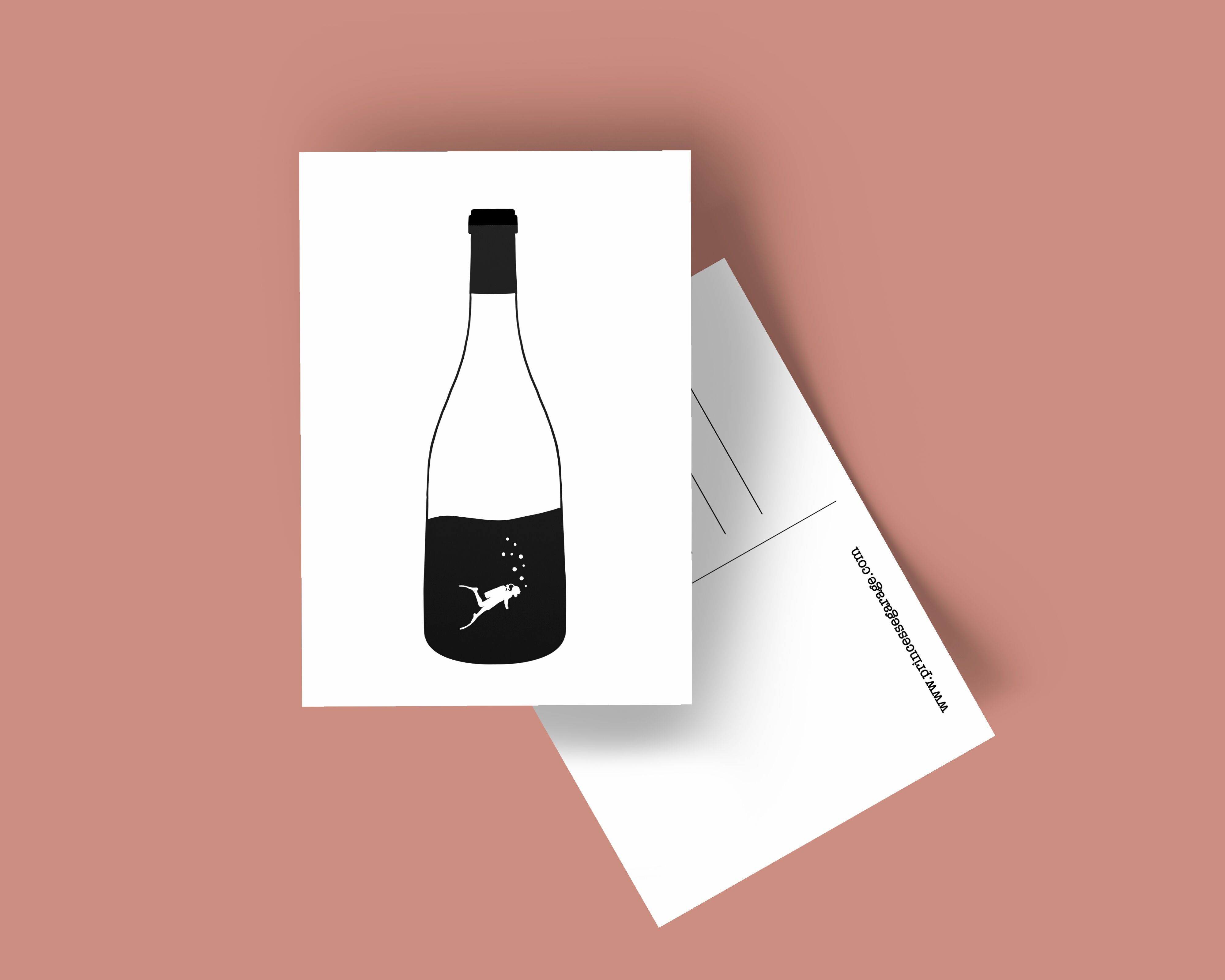 Postkarte Der Taucher