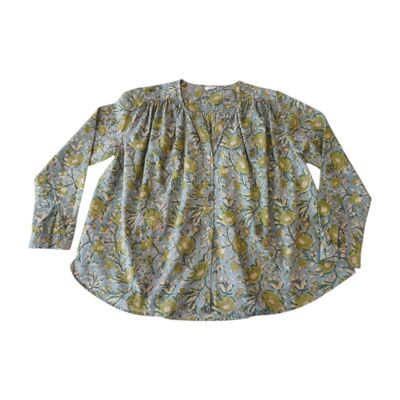 Blouse femme en coton imprimé "Chloé"