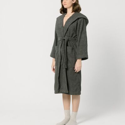 Dark Grey Bathrobe - Small / Medium