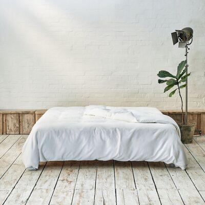 White Duvet Cover - King | 225 x 220cm - Soft & Snug Washed Cotton