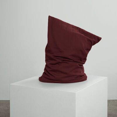 Burgundy Pillowcase Pair - 2 x Standard (50 x 75 cm)
