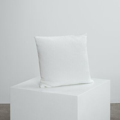 White Waffle Cushions - 2 x Scatter Cushions