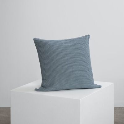 Arctic Blue Waffle Cushions - 2 x Scatter Cushions