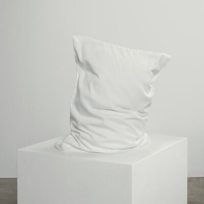 White Pillowcase Pair - 2 x King (50 x 90 cm) - Crisp & Fresh Cotton Percale