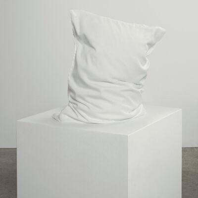 White Pillowcase Pair - 2 x King (50 x 90 cm) - Silky & Smooth Cotton Sateen