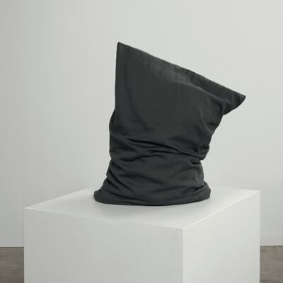 Dark Grey Pillowcase Pair - 2 x Standard (50 x 75 cm) - Soft & Snug Washed Cotton