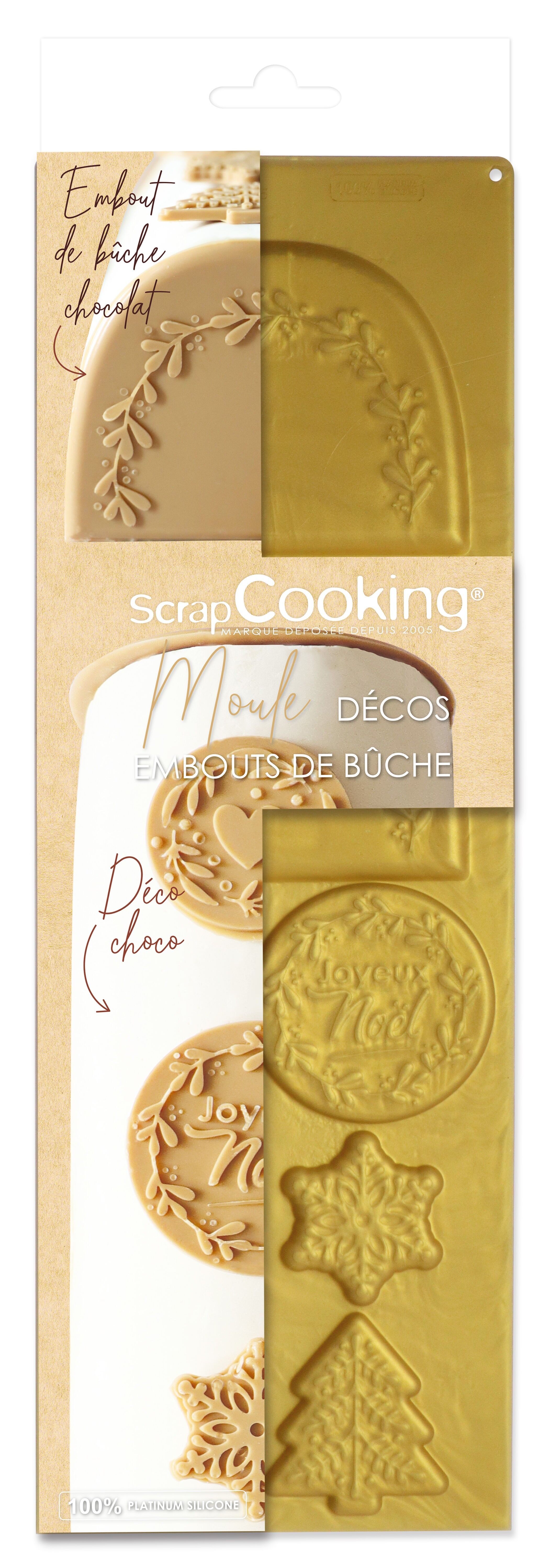 ScrapCooking® Silikonform für Holzscheitenden