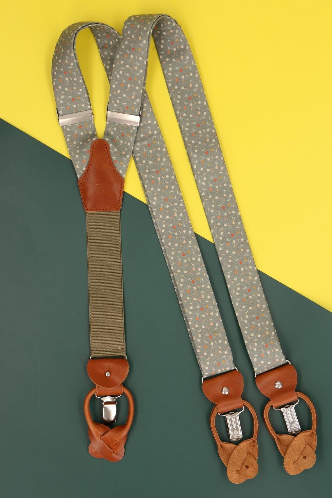 Tirantes DGB35 – Verde (Floral) 04