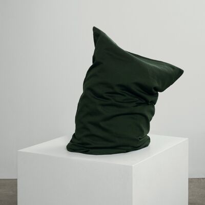 Dark Green Pillowcase Pair - 2 x King | 50 x 90cm - Soft & Snug Washed Cotton