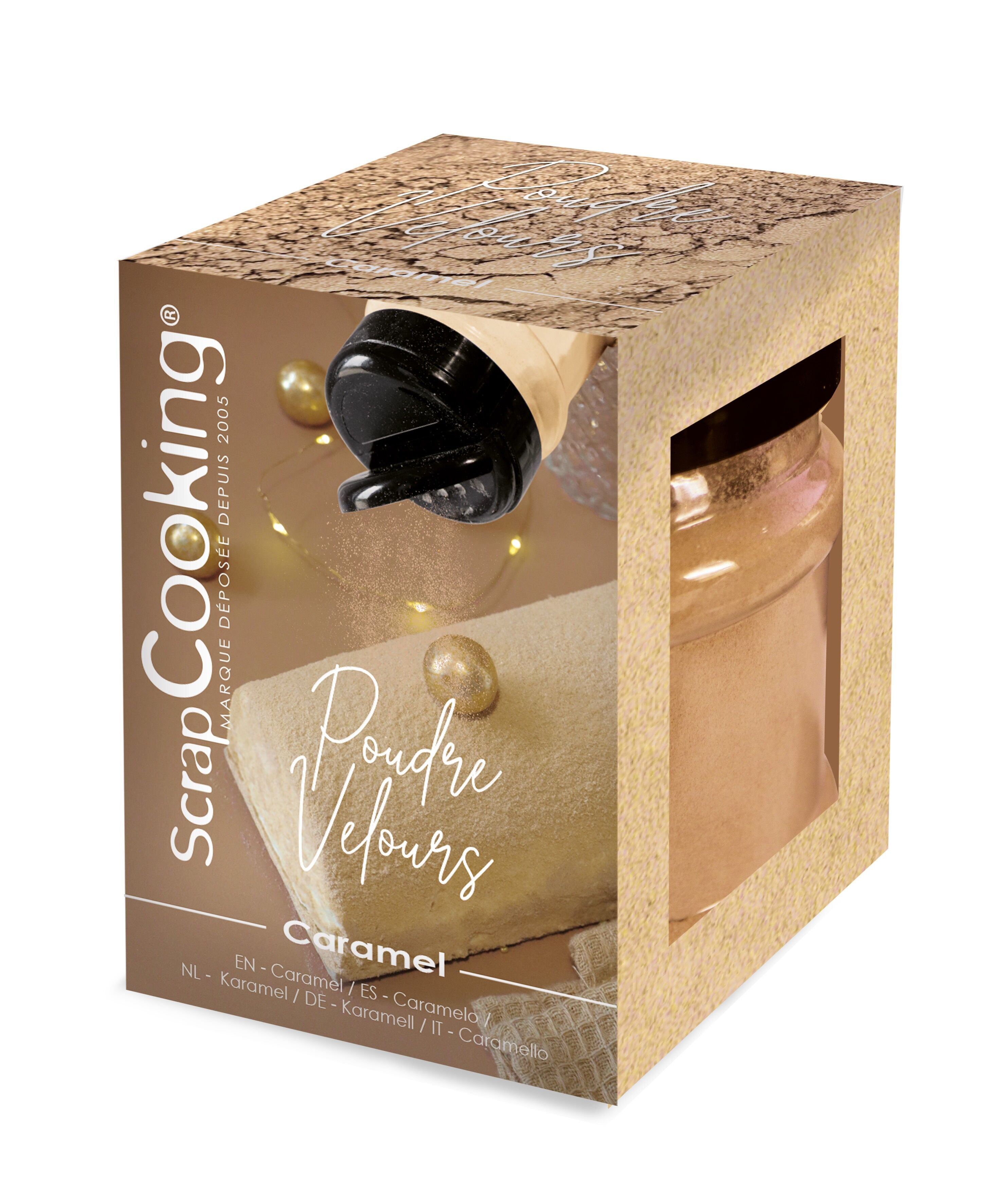 Polvere di velluto al caramello 110 g